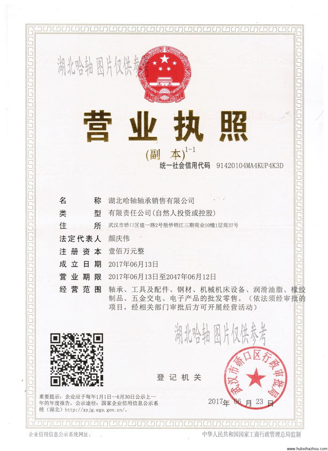公司營業(yè)執照